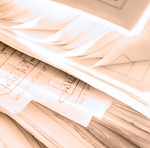 Close up of signed documents.
