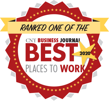 Ranked one of the best places to work - Central New York Business Journal