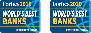 Forbes World's Best Banks 2019 and 2020